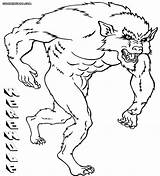 Werewolves Werewolf sketch template