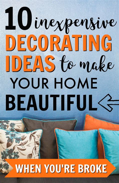 cheap decorating ideas    home beautiful   youre