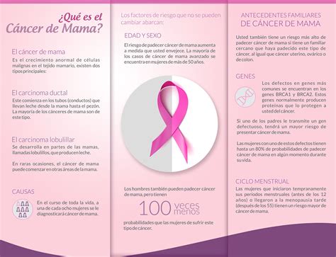 triptico cancer de mama behance