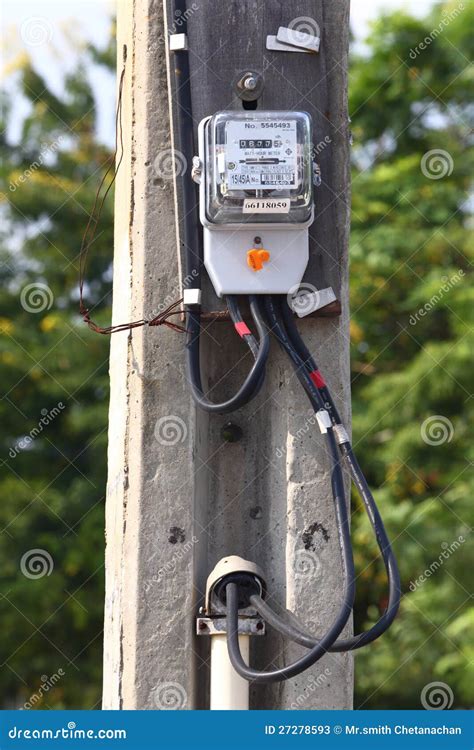electric meter stock image image  electrical wire