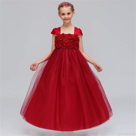 20 Vestidos Rojos Para Niñas ¡bonitos Elegantes Y Modernos