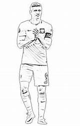 Ronaldo Fodbold Tegninger Fußball Farvelaegning sketch template