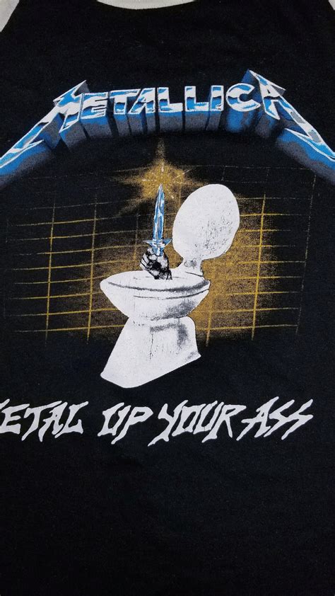 Metallica Metal Up Your Ass 1985 Tour Shirt Etsy