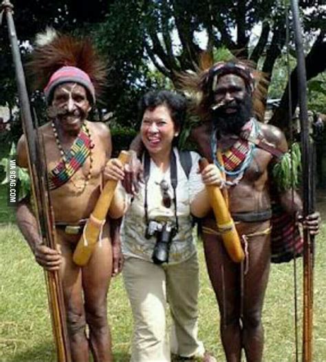 Greetings From My Friends In Papua Wearing Koteka 9gag