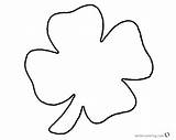 Clover Leaf Coloring Four Pages Kids Printable Preschool Simple Bettercoloring sketch template