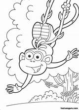 Dora Coloring Pages Explorer Print Marquez Printable Boots Login Cartoon Monkey Kids sketch template