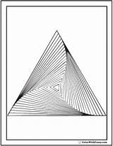 Coloring Geometric Pages Adults 3d Pyramid Adult Printable Pattern Print Designs Detailed Customize Twist Colorwithfuzzy Choose Board Illusion sketch template