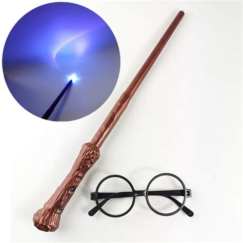 [ready stock] harry potter toys magic wand and glasses glowing sound