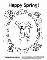 Coloring Spring Pages Happy Printable Sheets Puppy Colouring Popular Scholastic Coloringhome Printablecolouringpages Kids sketch template