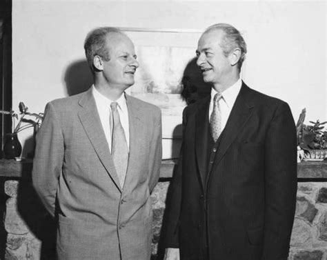 hans bethe and linus pauling at the home of cornell university professor frank long ithaca new