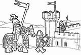 Coloring Lego Knight Kingdom sketch template