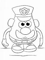 Coloring Mr Pages Potato Head Printable Recommended Color sketch template