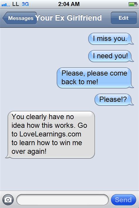 What To Text Your Ex Girlfriend To Get Her Back