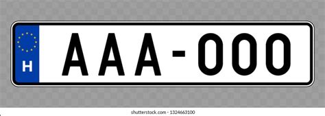 number plate vehicle registration plates sweden stock vector royalty