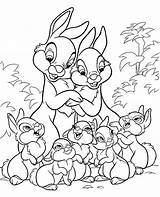 Coloring Disney Bunnies Pages Cute sketch template