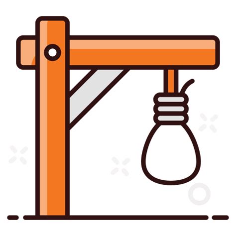 death penalty generic outline color icon