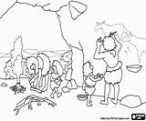 Prehistoria Prehistoire Grotte Lascaux Pobladores Prehistorico Stone Cueva Prehistórica Grotta Prehistorie Fuego Prehistorica Kolorowanka Caza Pintando Kleurplaat Cavernas Piedra Człowiek sketch template