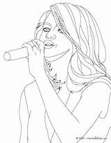Coloring Lovato Demi Getdrawings Pages Selena Seated sketch template