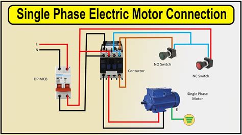 How To Make Single Phase Electric Motor Connection Single Phase Motor