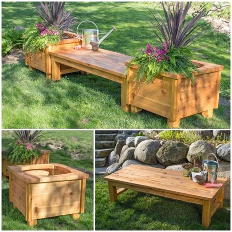 Beautify Your Backyard By Building Your Own Cedar Bench And Matching