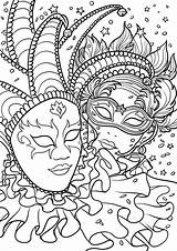 Carnaval Adulte Masque sketch template