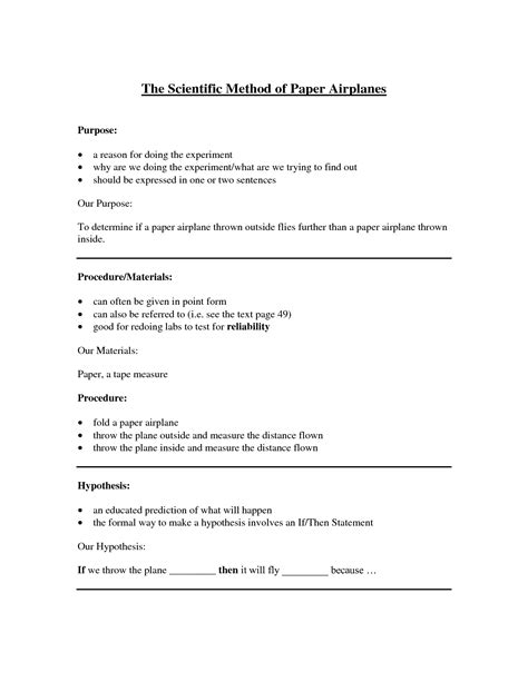 scientific method research paper  research paper