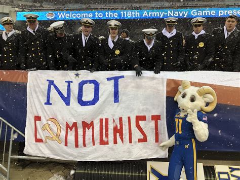 the tunnel wall navy insults communist cadet at army navy game updated