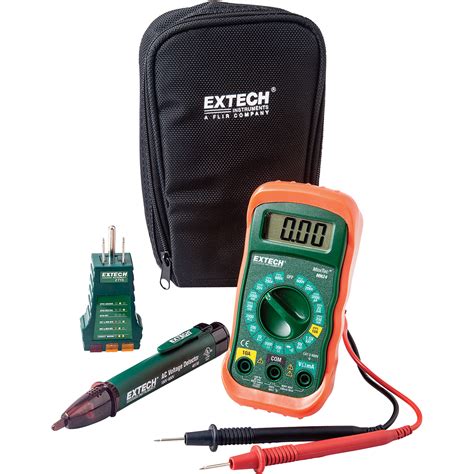 extech instruments electrical test kit  pc model mn kit northern tool equipment