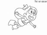 Hilda Coloring Pages Color Print sketch template