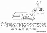 Coloring Pages Seahawks Seattle Logo Drawing Seahawk Printable Bowl Super Print Superbowl Nfl Template Drawings Seatle Paintingvalley Color sketch template