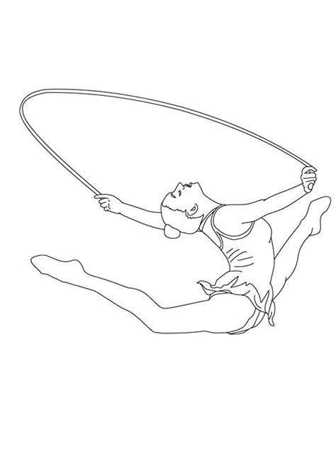 gymnastics coloring pages  girls printable bmp buy
