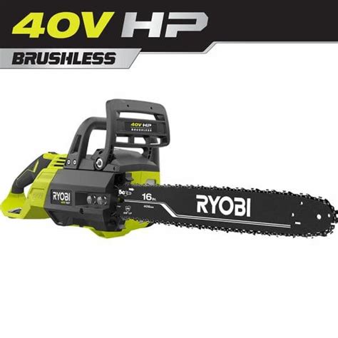 Ryobi 40v Hp Brushless 16 In Cordless Battery Chainsaw Tool Only
