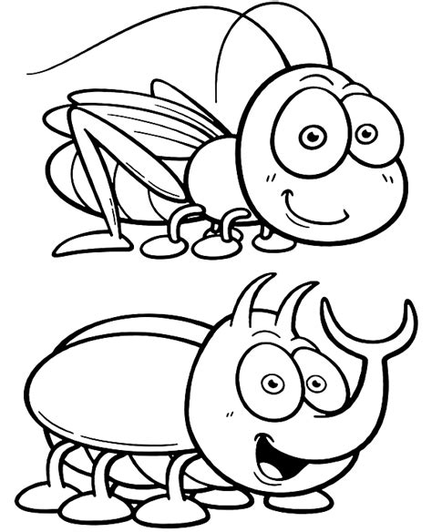 cute bug coloring pages