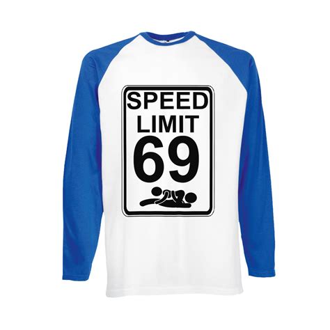 Xx Large Blue Speed Limit 69 Sex Position Funny Novelty Black White