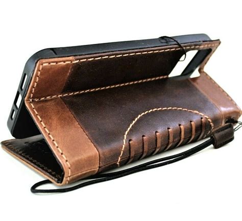 genuine leather case wallet  apple iphone     pro max    daviscase