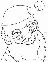 Santa Coloring Claus Wink Pages Giving Color Christmas El Print Online sketch template