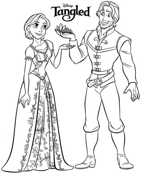 prince  princess coloring pages