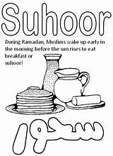 Ramadan Mubarak Fasting sketch template