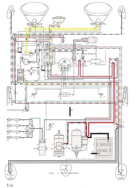 vw bug wiring diagram wiring