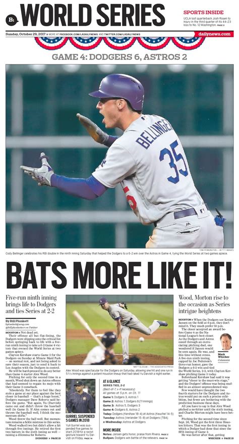 world series   sports section pages   postseason daily news