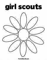 Coloring Scout Girl Pages Cookies Scouts Brownie Daisy Sheets Library Clipart Popular Toostinkincute sketch template