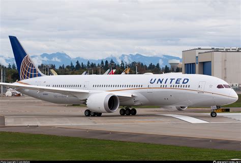 united airlines boeing   dreamliner photo  cole mellott id  planespottersnet