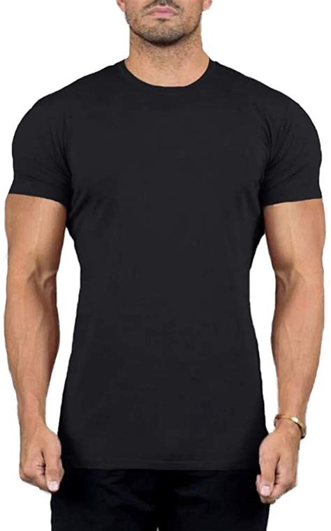 units  mens cotton crew neck short sleeve  shirts black xx large