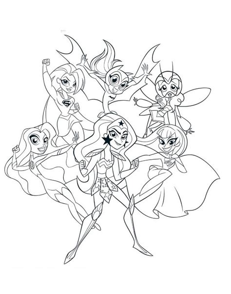 female dc coloring pages coloring pages