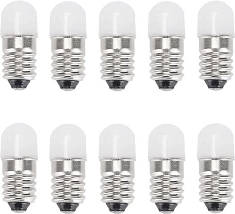 Gutreise E10 Led Bulbs 12v Warm White 10pcs Ac Dc E10 Miniature Screw