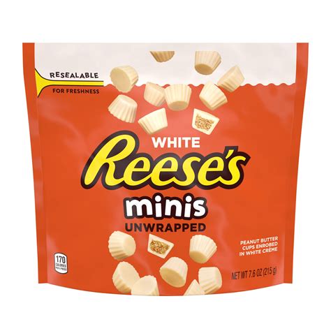 reeses minis white peanut butter cup minis candy  oz walmartcom walmartcom