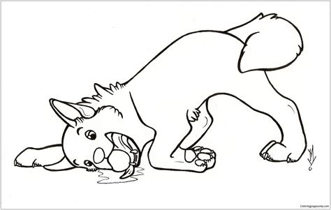 simple dog coloring page  printable coloring pages