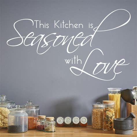 seasoned with love wall art kitchen sticker