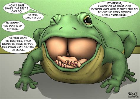 Rule 34 Amphibian Carnivore Cafe Comic English Text Female Feral Frog