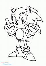 Sonic Coloring Pages Hedgehog Printable Pdfs Color Print Cartoons sketch template